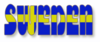 Swedish Flag In The Word Sweden Clip Art